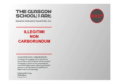 ILLEGITIMI NON CARBORUNDUM