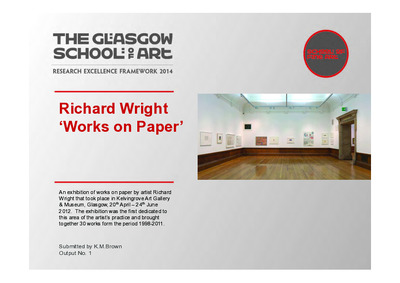 Richard Wright 'Works on Paper'