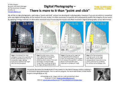 Digital Photography – there is more to it than “point and click”