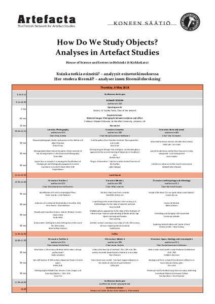 Conference programme