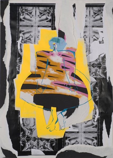 Laurence Figgis, ...is my Girl-Fren, 2015, gouache, acrylic, collage on foam-board, 59 x 42 cm