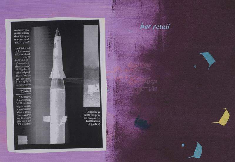 Laurence Figgis, Her Retail, 2015 [detail], acrylic, gouache, watercolour, digital print on canvas and foam-board, 80 x 119 cm