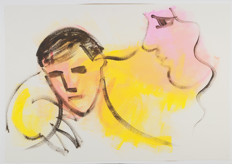 Laurence Figgis, And she would Whisper, 2015, acrylic on paper mounted on foam-board, 51.7 x 73.9 cm