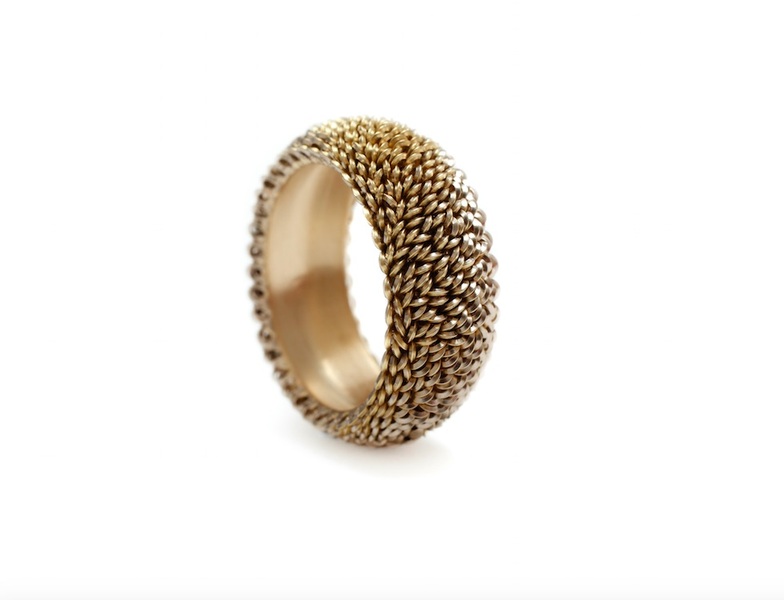 'Lenticular' Ring - 18ct yellow and white gold - Photography Graham Clark