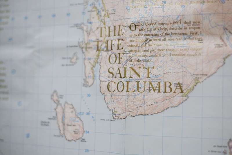 Colm Cille's Spiral, Illuminated Map