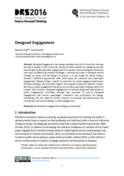 Designed Engagement