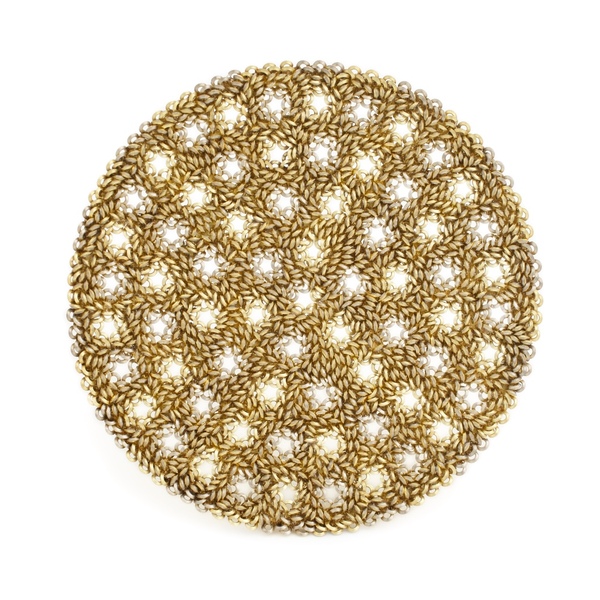 Ishihara #1 Lenticular Series Brooch - 18ct yellow and white gold - Photographer Graham Clark