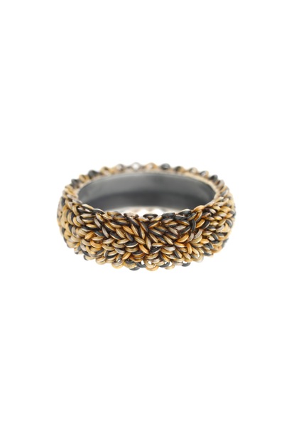 Ring 'Lenticular' Series - 18t yellow, red,  white gold, 24ct and oxidised silver - Photography Graham Clark