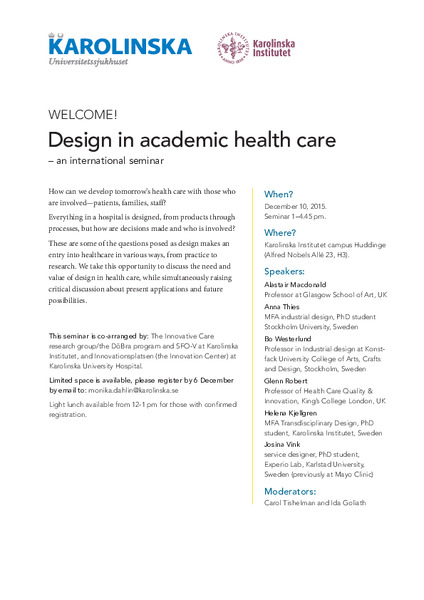 Organisational creativity and quality improvement in the healthcare sector: ‘designerly’ or ‘design-like’?