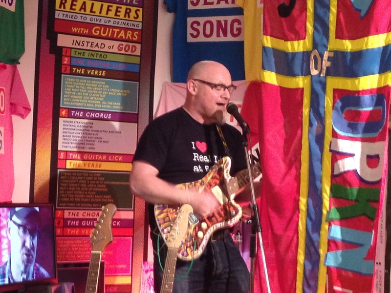 'Trigger Words at Glasgow Print Studio' featuring "I Tried to Give Up Drinking with Guitars Instead of God", (Portable version)