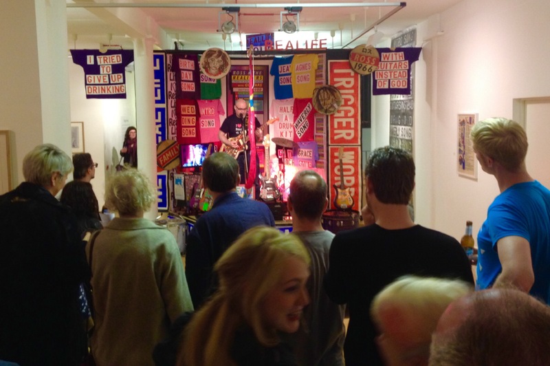 'Trigger Words at Glasgow Print Studio' featuring "I Tried to Give Up Drinking with Guitars Instead of God", (Portable version)
