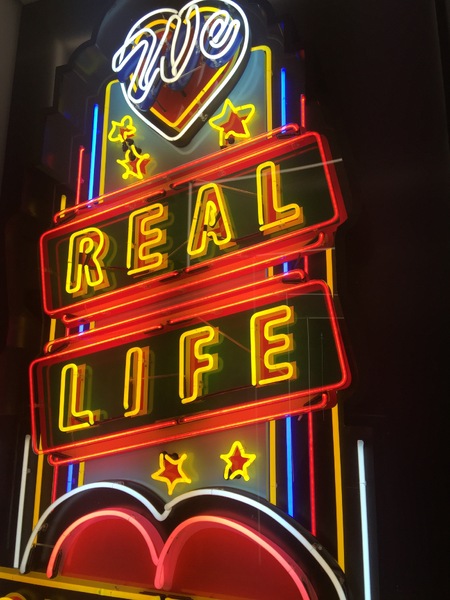 'We Love Real Life Glasgow' Site Specific Neon Sculptural Installation.