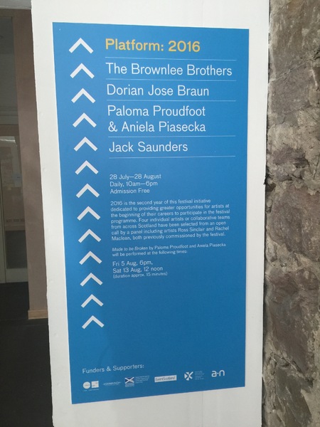 Edinburgh Art Festival, Platform: 2016, invited co-curator.