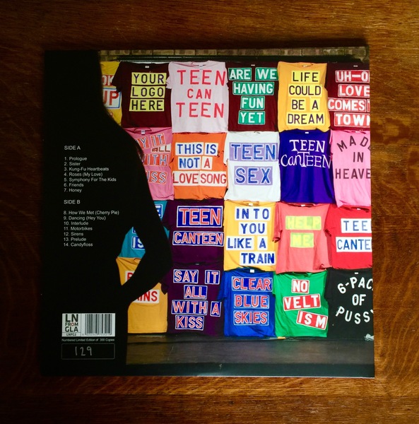 Teen Canteen, Say it All With A Kiss, Album Cover and Campaign, including temporary Installations, postcards, t-shirts