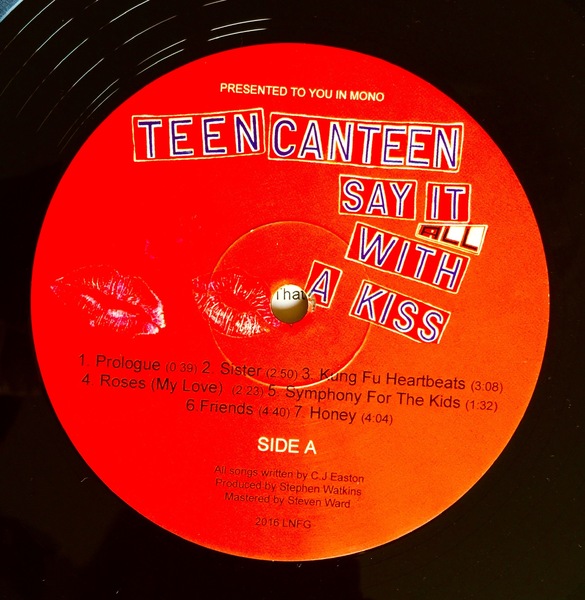 Teen Canteen, Say it All With A Kiss, Album Cover and Campaign, including temporary Installations, postcards, t-shirts