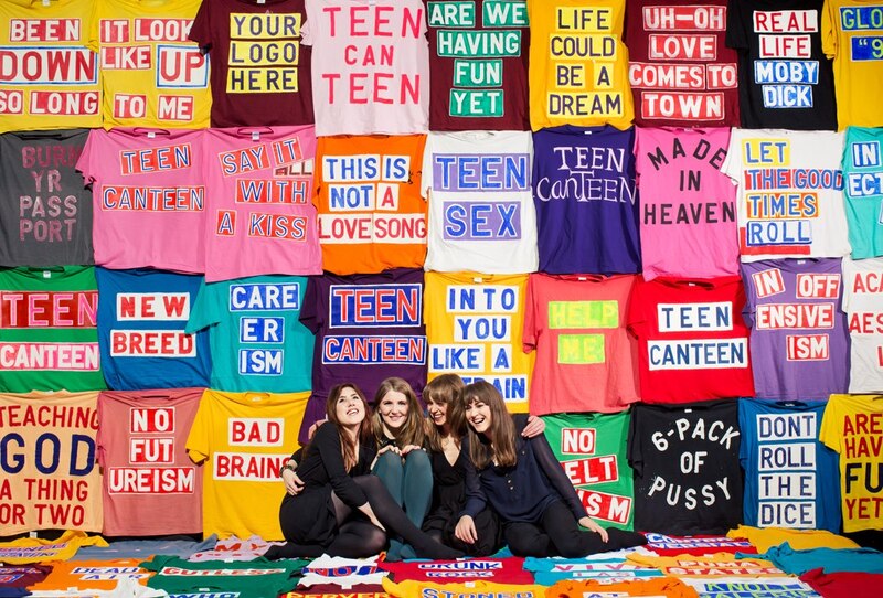 Teen Canteen, Say it All With A Kiss, Album Cover and Campaign, including temporary Installations, postcards, t-shirts