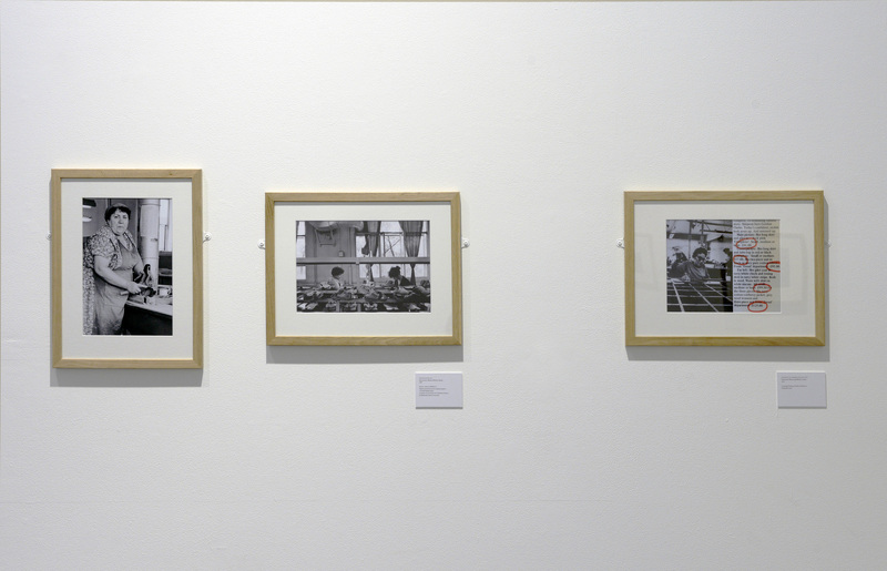 Installation shot, 'Observing Women at Work: Franki Raffles', Reid Gallery, The Glasgow School of Art Photo: Alan Dimmick