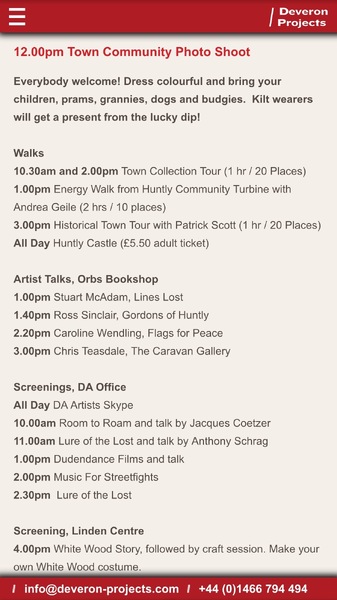 21 years of The Town is The Venue, Devon Arts, Huntly: The Real Life Gordons of Huntly