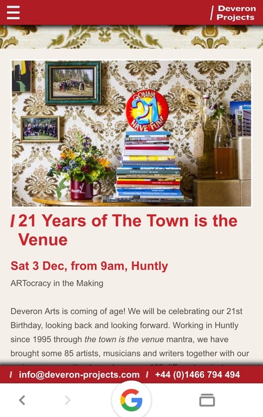 21 years of The Town is The Venue, Devon Arts, Huntly: The Real Life Gordons of Huntly