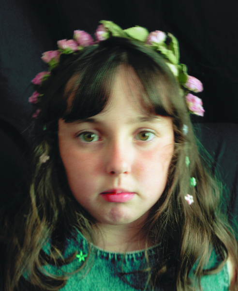 From the series Tracing Echoes by Nicky Bird: ‘Jasmin, Ryde, Isle of Wight, July 2000 – January 2001,’ Iris colour print