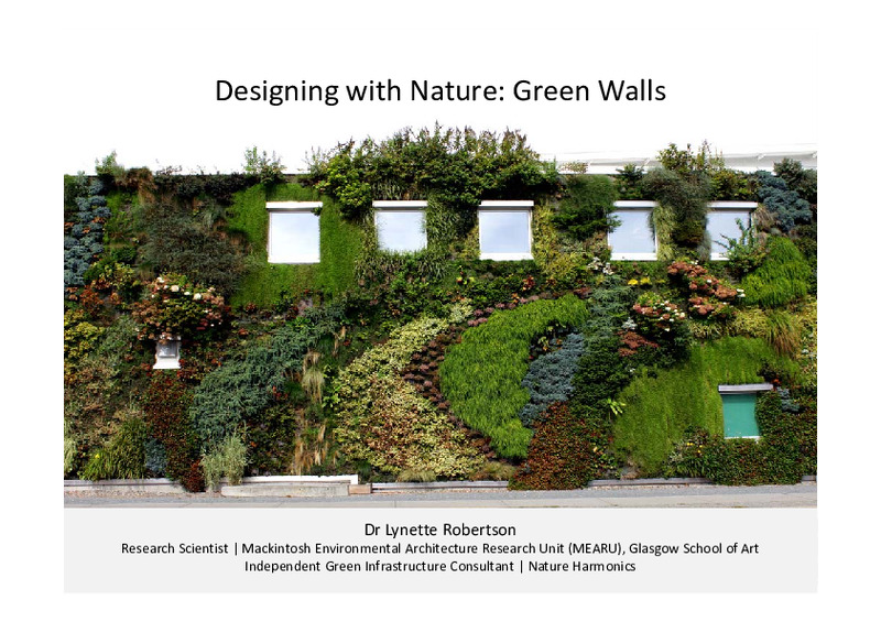 Designing with Nature: Green Walls [Workshop / CPD Presentation]