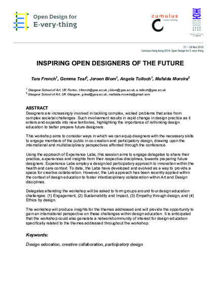 Inspiring open designers of the future