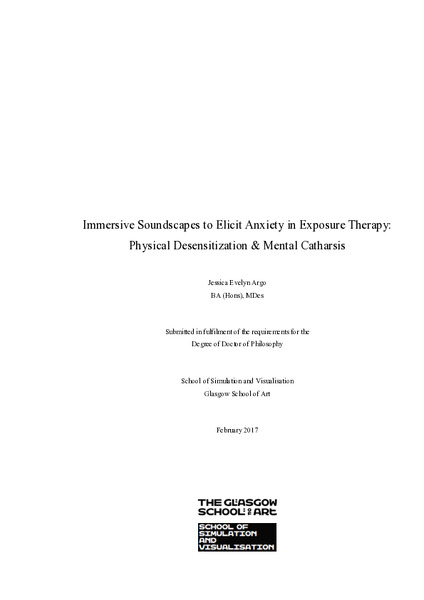 Immersive soundscapes to elicit anxiety in exposure therapy: physical desensitization and mental catharsis