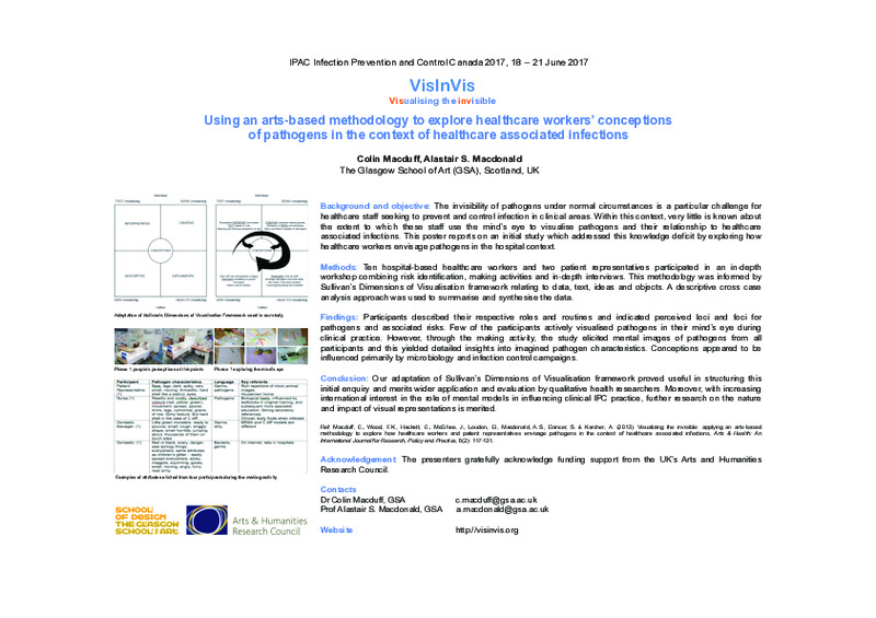 Using an arts-based methodology to explore healthcare workers’ conceptions of pathogens in the context of healthcare associated infections