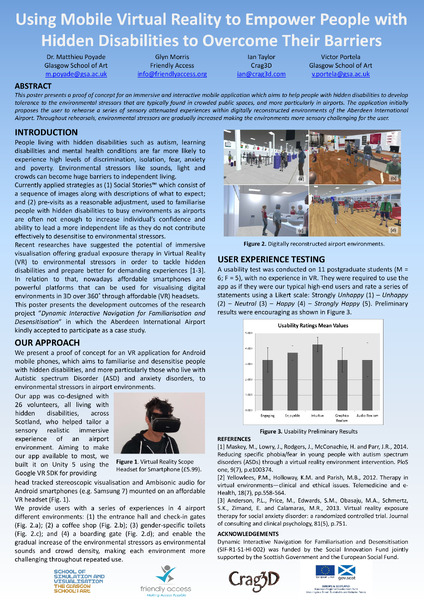 Using Mobile Virtual Reality to Empower People with Hidden Disabilities to Overcome Their Barriers