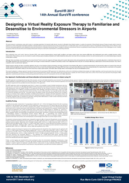 Designing a Virtual Reality Exposure Therapy to Familiarise and Desensitise to Environmental Stressors in Airports