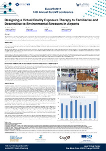 Designing a Virtual Reality Exposure Therapy to Familiarise and Desensitise to Environmental Stressors in Airports