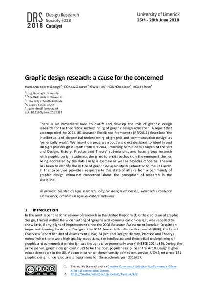 Graphic design research: a cause for the concerned