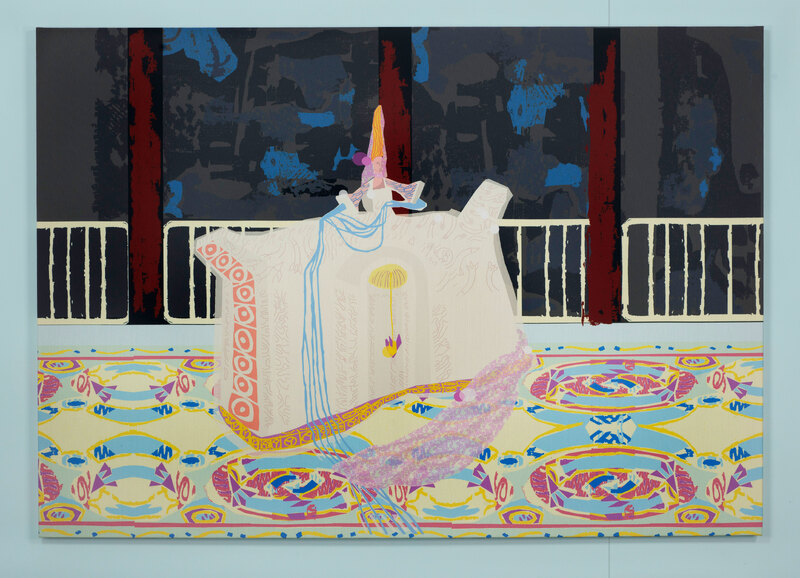 Laurence Figgis, The Goddess of Land Services, 2017, dye-sublimation print on canvas, 118 x 168 cm, photograph by Alan Dimmick, ©A Dimmick, ©Laurence Figgis