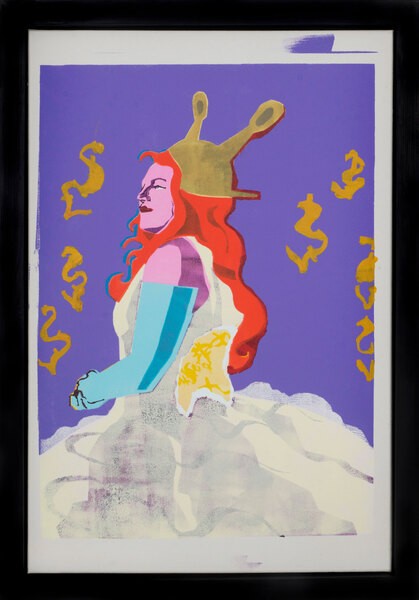 Laurence Figgis, Styrene, 2017, acrylic paint on canvas, painted wood frame, 100.9 x 70.4 cm photograph by Alan Dimmick, ©A Dimmick, ©Laurence Figgis