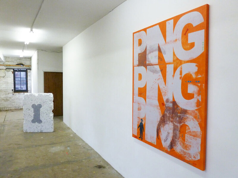 Ping Ping Ping (2017) acrylic on canvas
