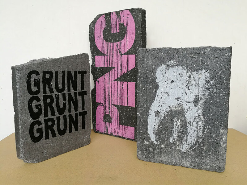SLABS (2017) silkscreen on polysterene