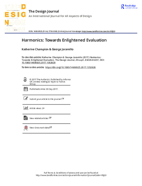 Harmonics: Towards Enlightened Evaluation