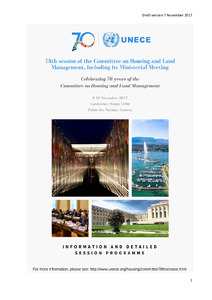 Information and detailed session programme