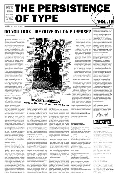 The Persistence of Type (issue 3)