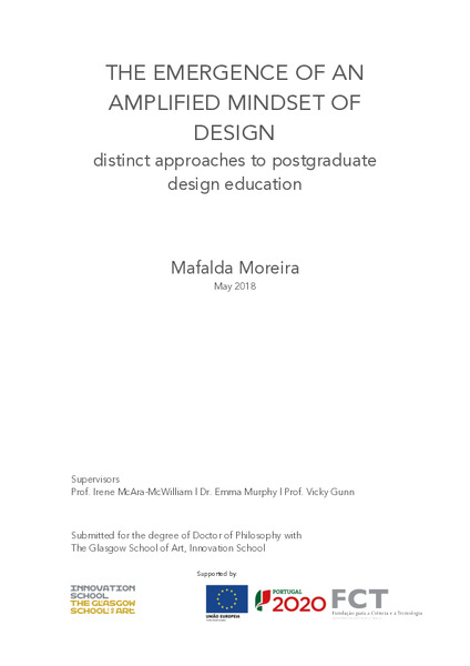 The emergence of an amplified mindset of design: distinct approaches to postgraduate design education
