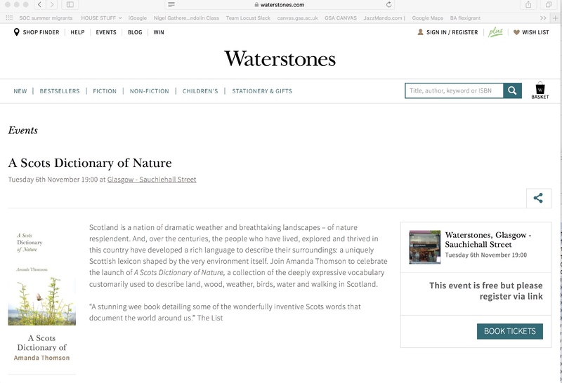 A Scots Dictionary of Nature - Amanda Thomson in conversation with Robbie Guillory