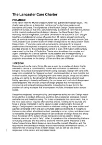 The Lancaster Care Charter