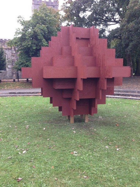 Constructed outside Abothall museum Kendall