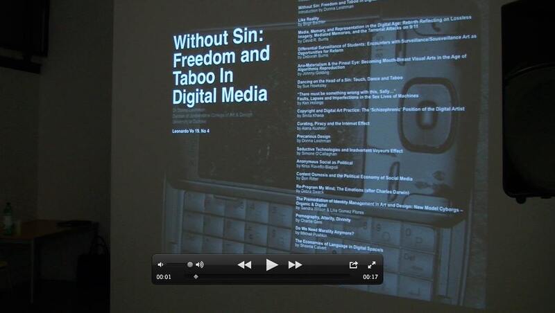 Symposium: Without Sin: Freedom and Taboo in Digital Media
