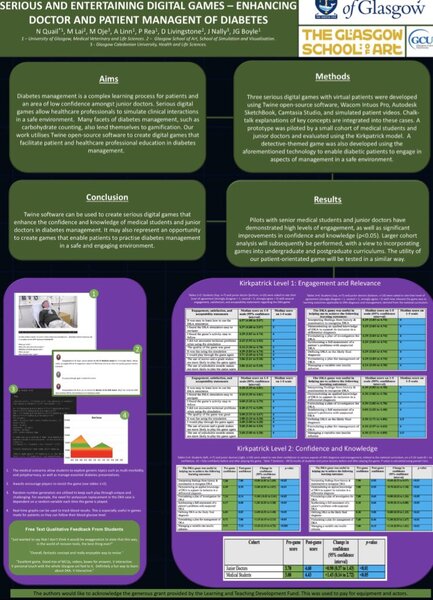 Using Twine Open-Source Software to Create Serious and Entertaining Digital Games - Enhancing Doctor and Patient Management of Diabetes