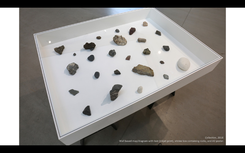"Collection" and other pieces in a body of work related to geology and time