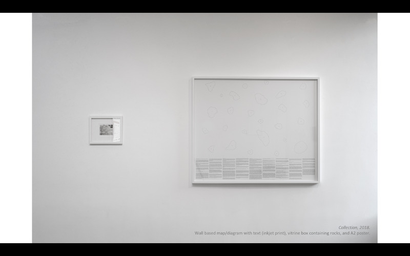 "Collection" and other pieces in a body of work related to geology and time