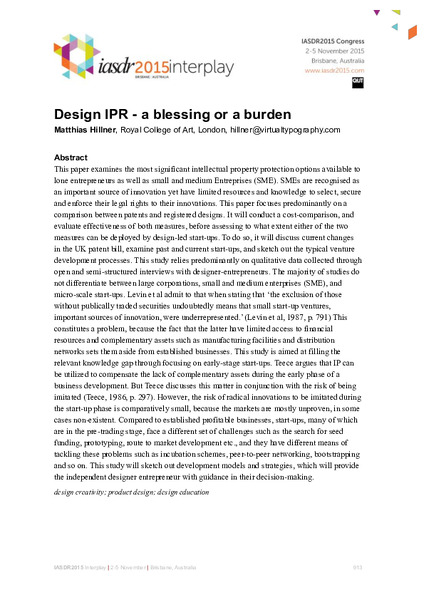 Design IPR — a blessing or a burden