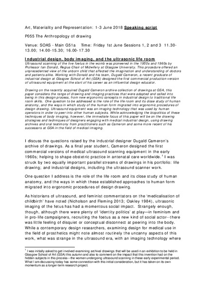 Industrial design, body imaging, and the ultrasonic life room