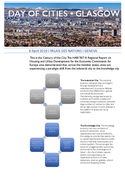 Day of Cities, United Nations Economic Commission for Europe, Expert Opinion